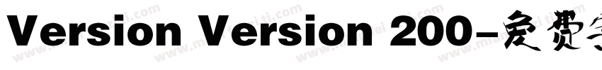 Version Version 200字体转换